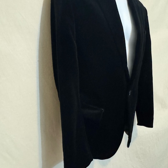 B-272 Men’s Banana Republic Black Lined Blazer‎ Suit Jacket Size 42R - Picture 8 of 16